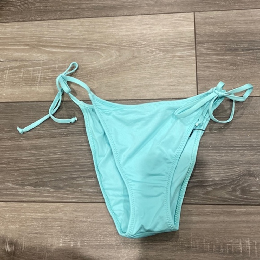 NWOT! Victoria Secret Pink‎ Blue Tie Bikini Bottom